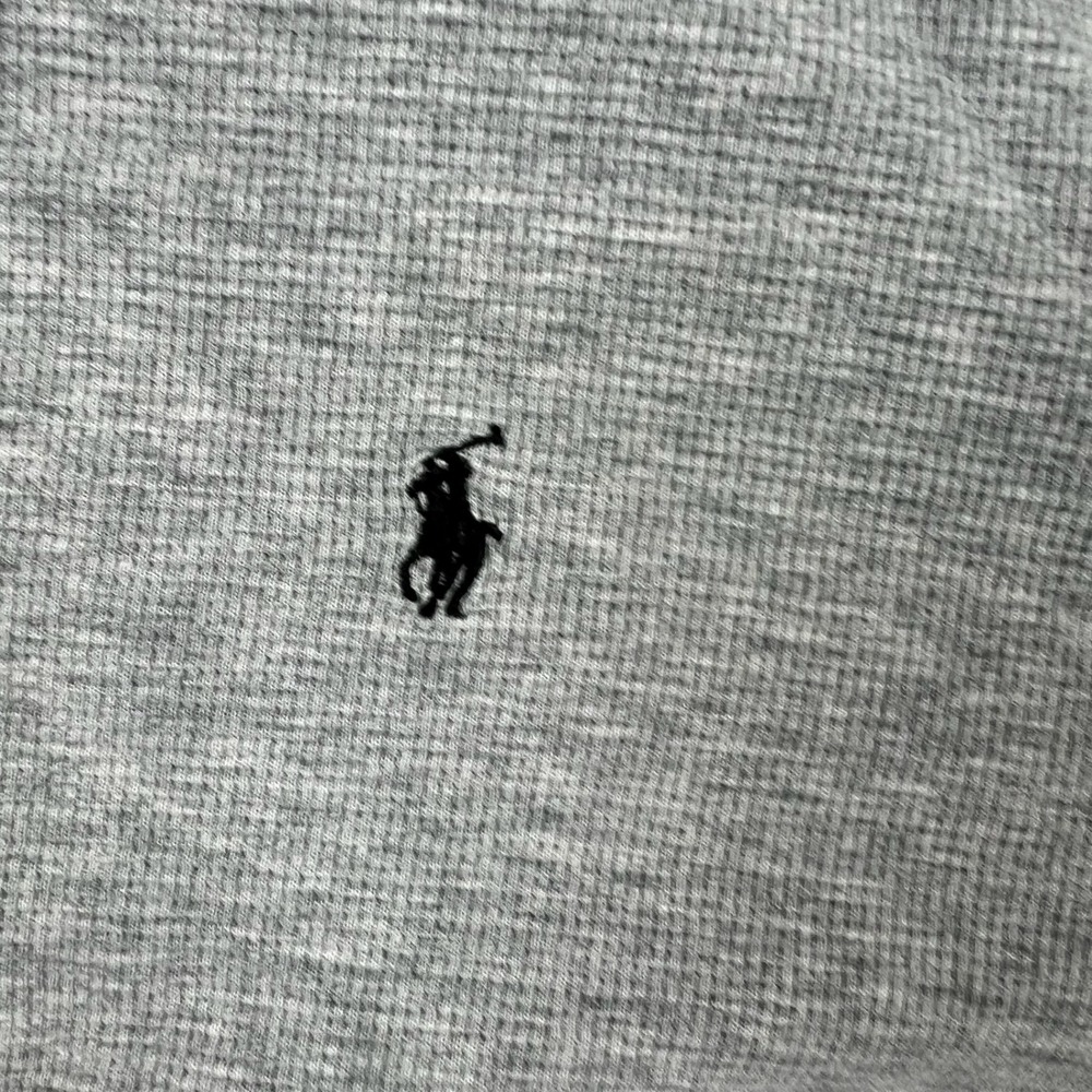 Polo Ralph Lauren Mens M Grey Waffle Knit Thermal Long Sleeve Base Layer Shirt - Picture 2 of 8